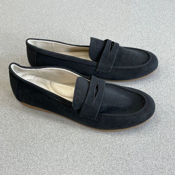 NWOB Kensie Yelena Women's Size 7M Black Slip on Loafers - Picture 1 of 7